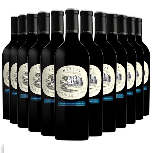 Case of 12 La Forge Merlot 75cl French Red Wine